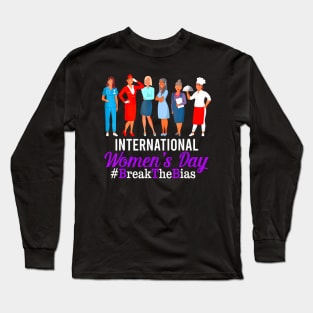 International Womens Day 2024 Gender Equality Break The Bias Long Sleeve T-Shirt